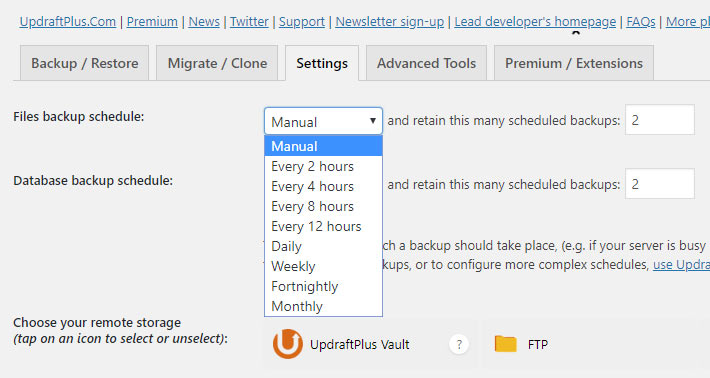 wordpress backup scheduler plugin