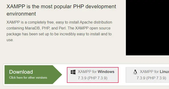 Download XAMPP and install it on your computer