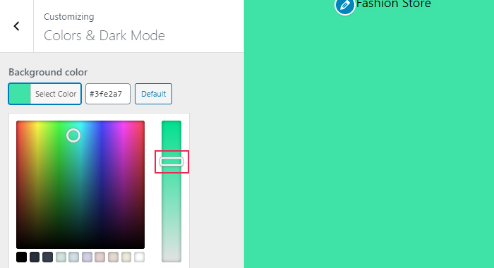 Pick Color Slider