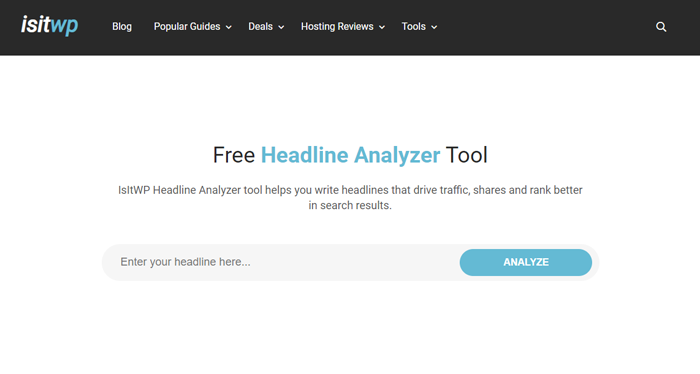 Headline Analyzer from IsItWP