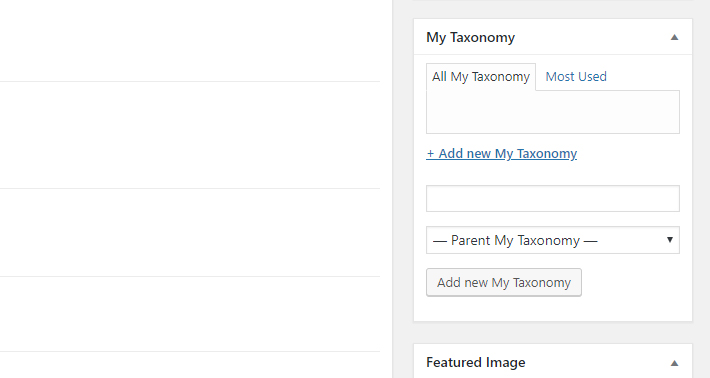 Newly created taxonomy