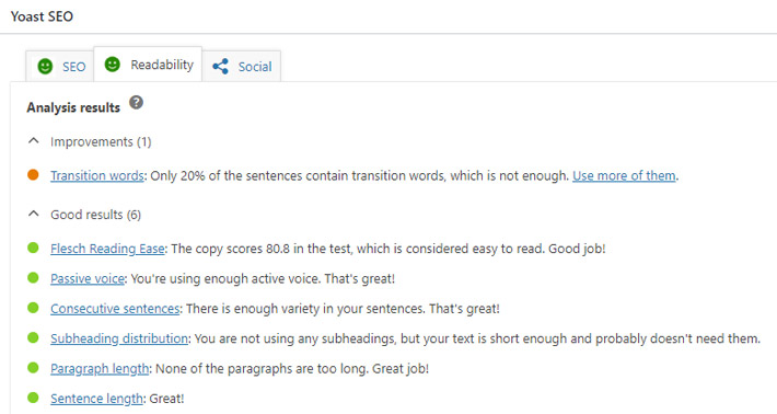 Yosat Readability