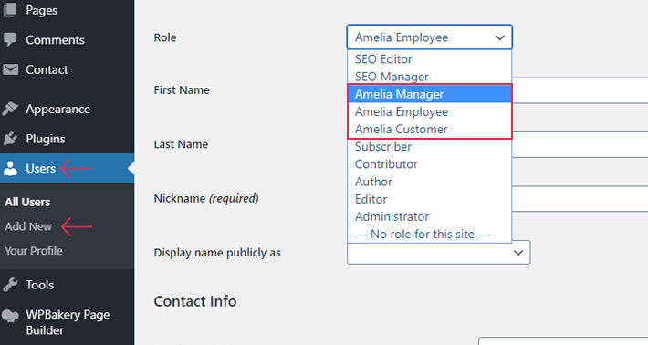 Amelia Manager user