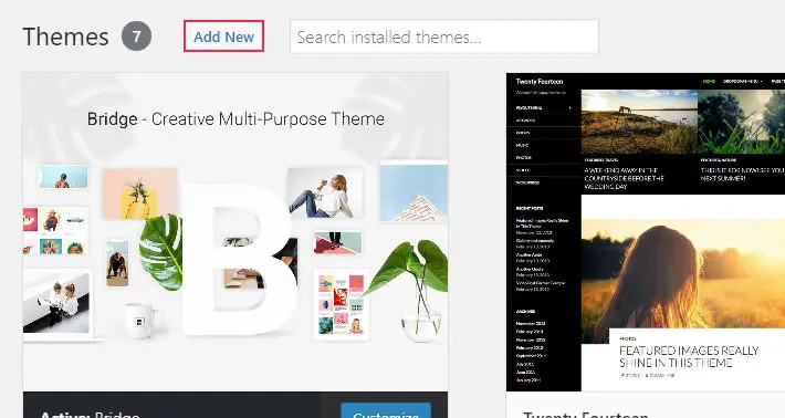 wordpress theme 2017 change header