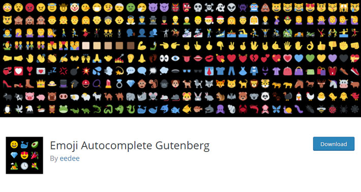 Emoji Autocomplete Gutenberg Plugin