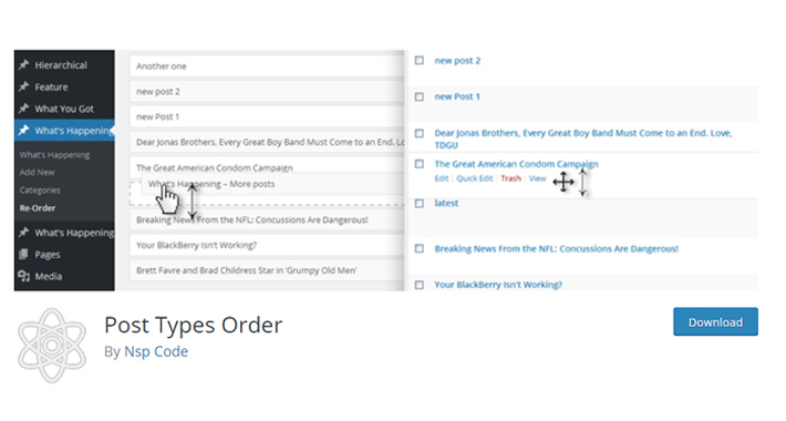 Post Types Order