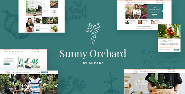 Sunny Orchard WordPress Theme Banner