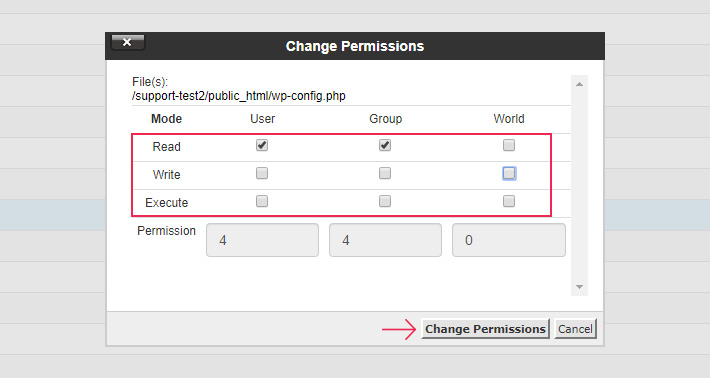 Change Permissions 440