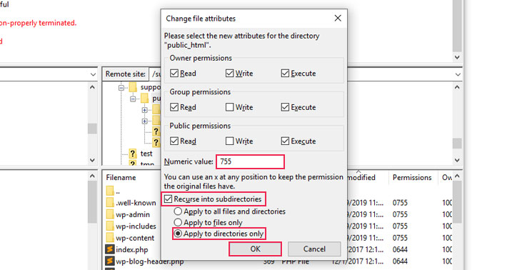 pex permissions reset