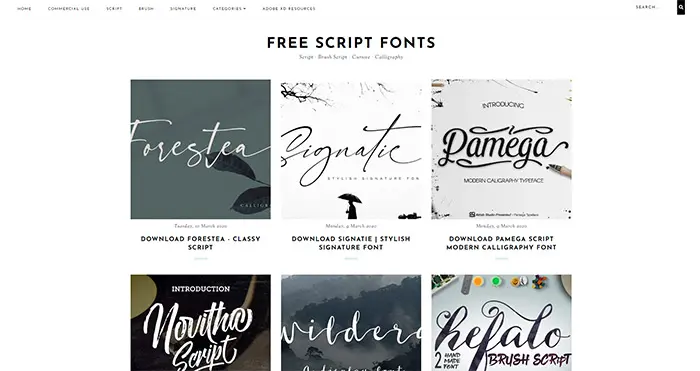 Free Script Fonts