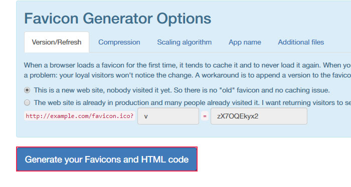 Generate your Favicons