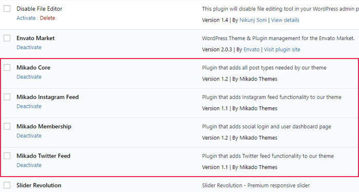 Premium themes plugins