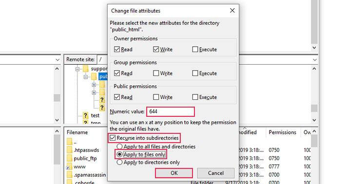 Recurse into subdirectories