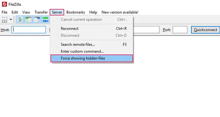 Show hidden files image