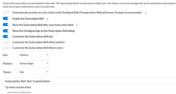 Subscription Bell