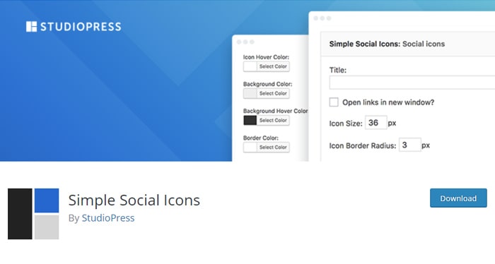 Simple Social Icons