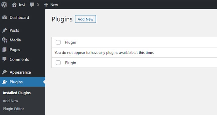 Disabled plugins