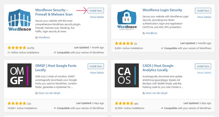 Wordfence Security Firewall & Malware Scan