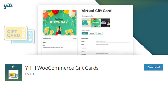 YITH WooCommerce Gift Cards