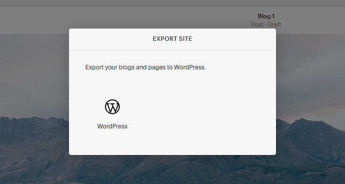 Export website