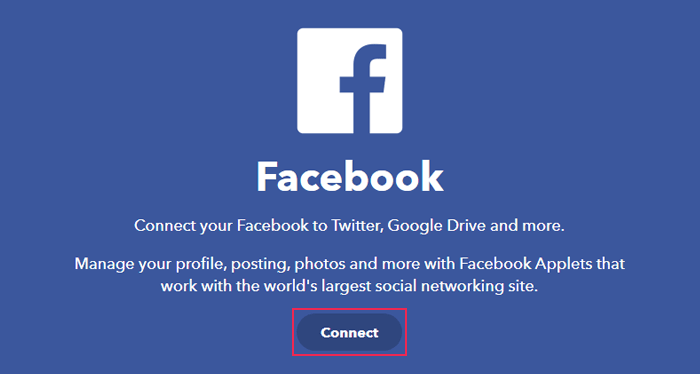 IFTTT Facebook page