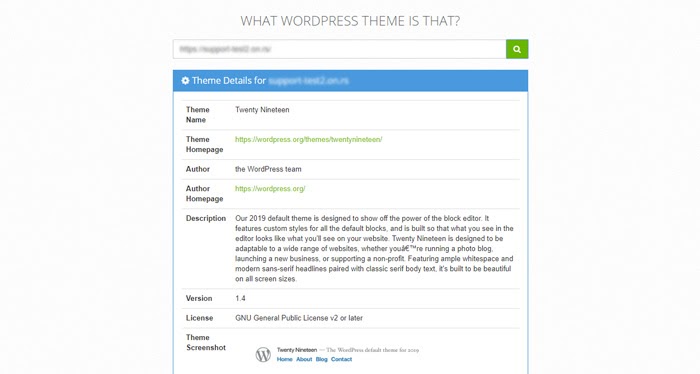 Check Which WordPress Theme a Site is Using
