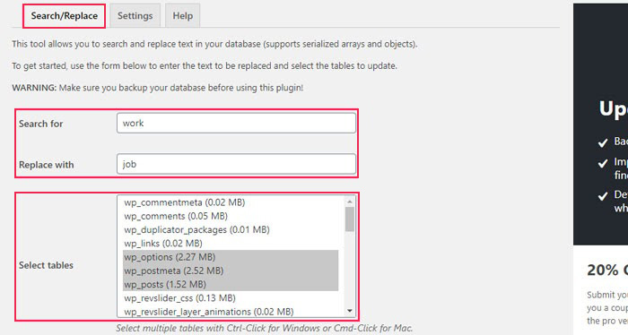Find and Replace on Your Whole WordPress Site