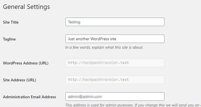 direct url to wordpress