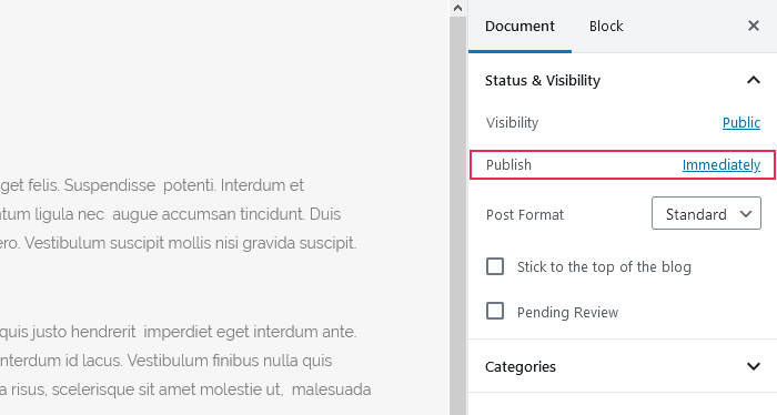 Status & Visibility