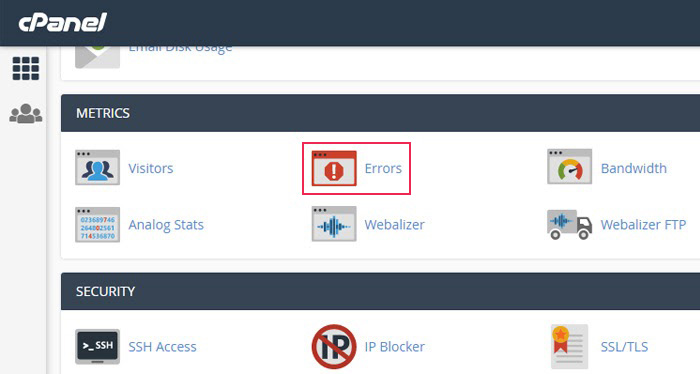 cPanel Errors