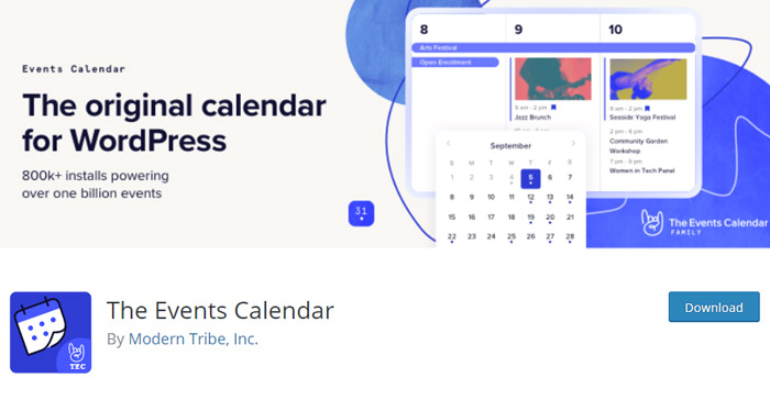 The Events Calendar with the Registration Plugin