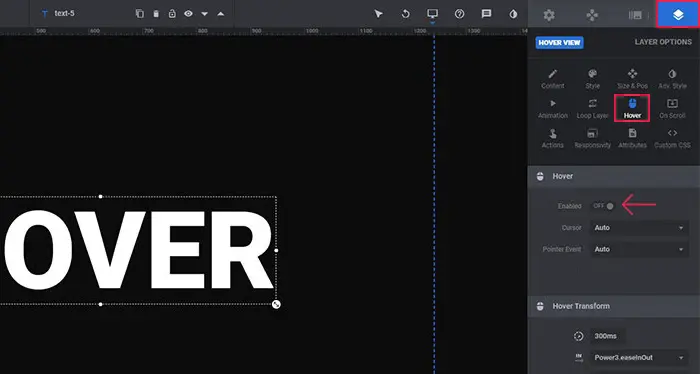 Hover Effects in Slider Revolution