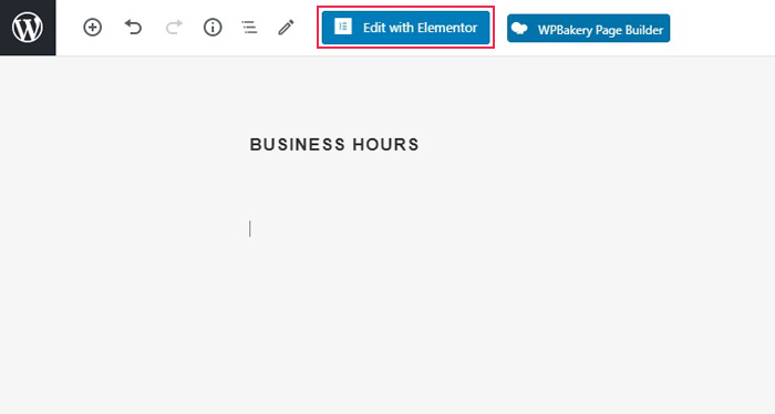 Edit with Elementor