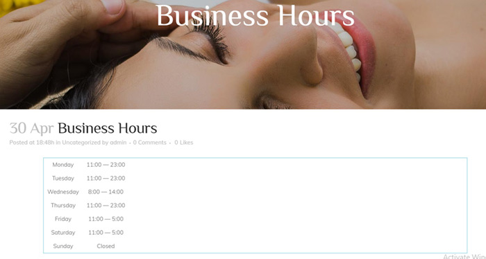 Business hours