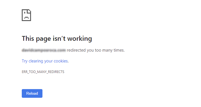 What is the Too Many Redirects Error
