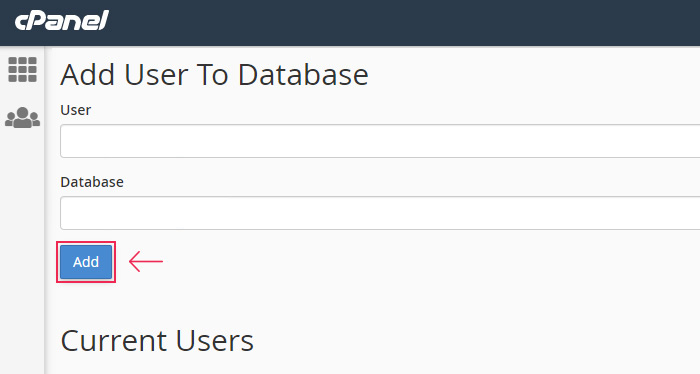 Add User To Database subsection