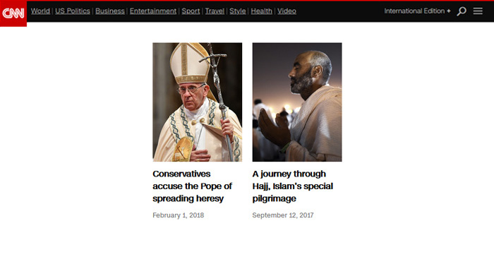 CNNs Mobile Visual Stories page