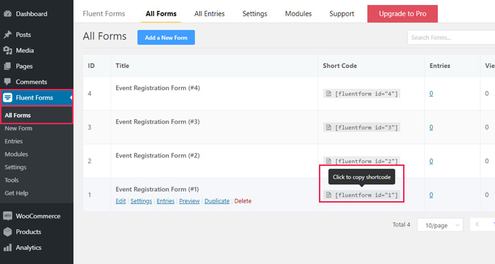 Adding a WordPress Event Registration Form to Your Page
