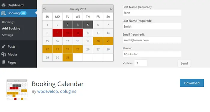 Booking Calendar