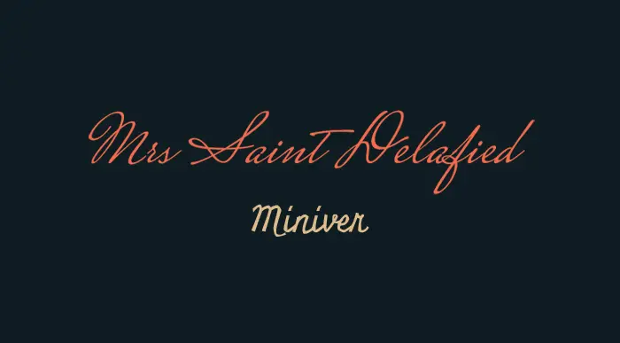 Miniver and Mrs Saint Delafield