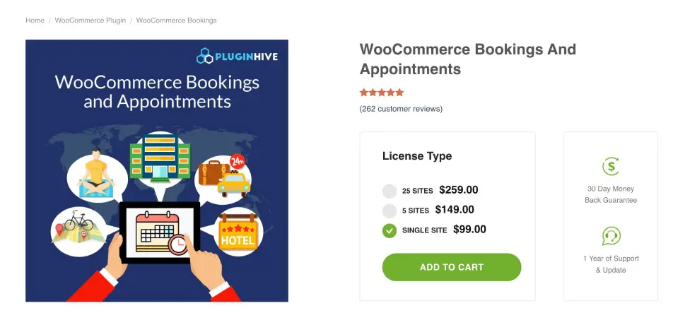 WooCommerce Bookings And Appointments