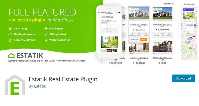 Estatik Build a WordPress real estate website