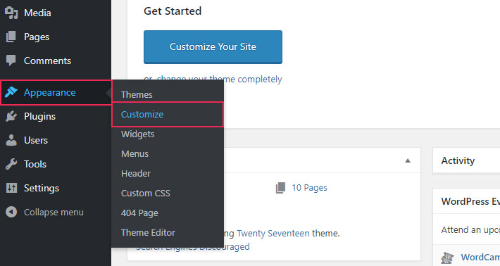 Customize WordPress Colors