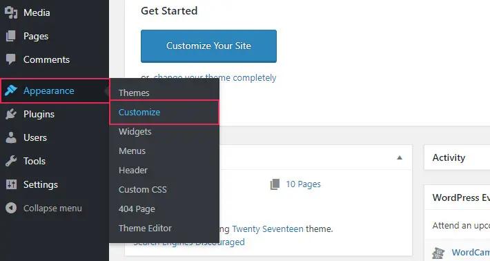 Customize WordPress Colors