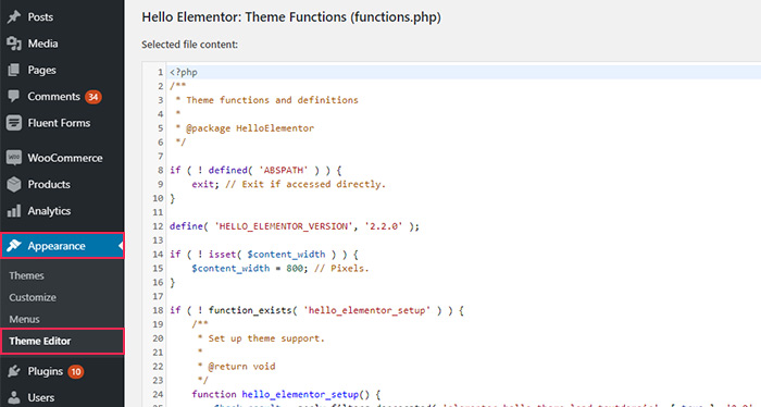 Appearance Theme Editor