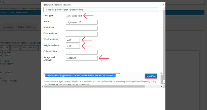 CF Signature Config