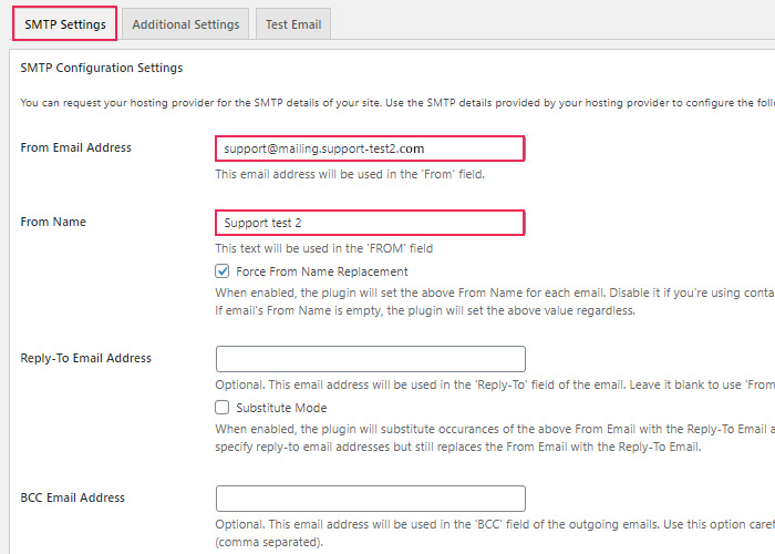 Easy WP SMTP Settings