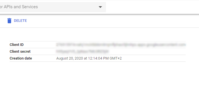 Gmail Client Information