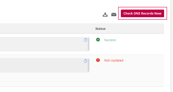 Pepipost Check DNS Record