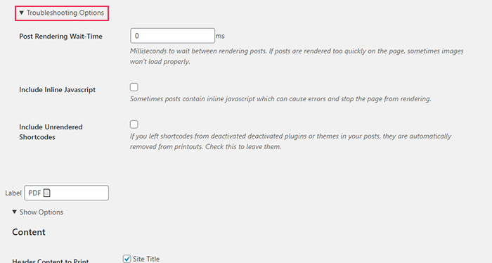 Print My Blog Troubleshooting